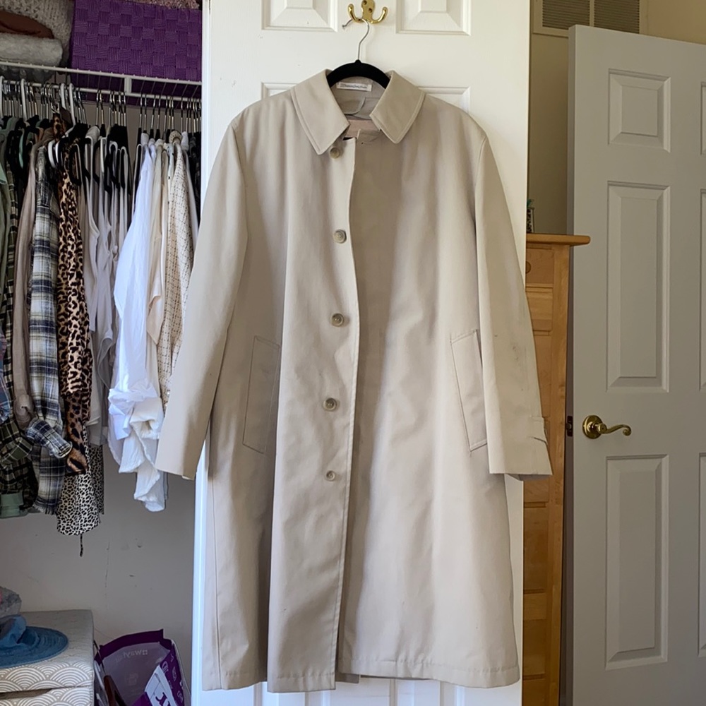 Tan Vintage Trench Coat
